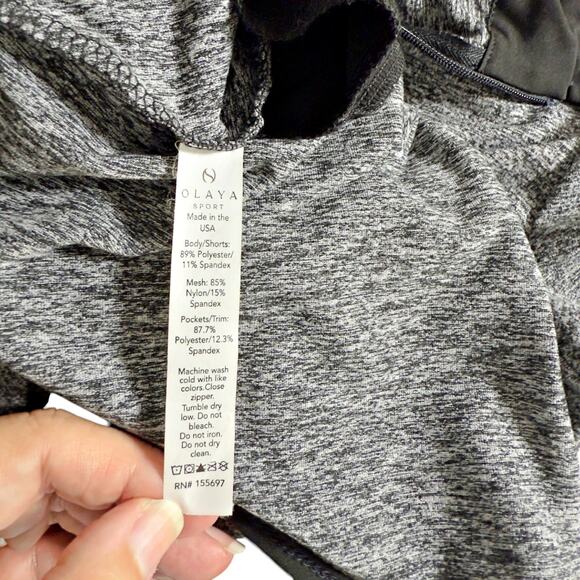 Olaya Sport Reflect Athletic Dress Mesh Panel Zip Collar XXL Tennis, Athleisure - Picture 6 of 7